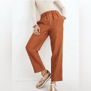 Burnt Orange Tapered Huston Pull-On Crop Pants